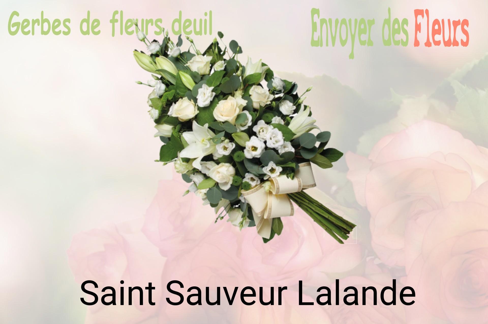 Gerbe de fleurs de deuil livrée à Saint-Sauveur-Lalande